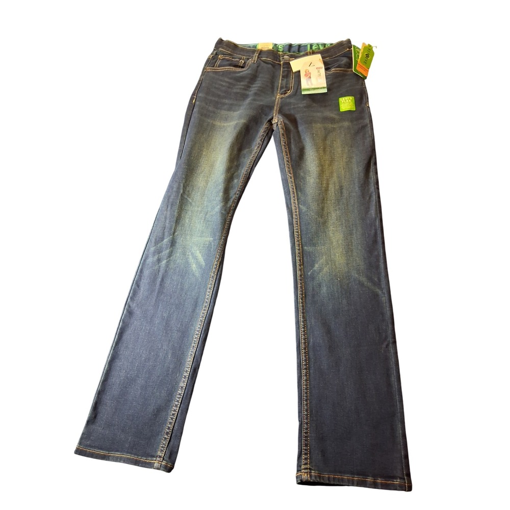 Levis 511 Slim Kids Eco Performance Jeans Dark Wash 18 Reg 29x31 NWT